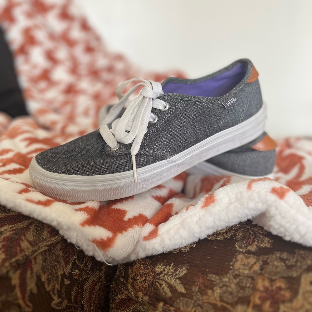 Vans Gray Canvas Sneakers